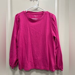 EUC Loft Large Pink Casual Top